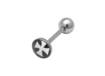 Barbell Steel Disc 8 mm motif Cross Order of the Temple | Itc