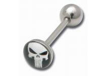 Barbell Steel Disc 8 mm skull and crossbones pattern | Itc