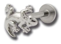 Labret Acier Interne motif Lézard | Itc
