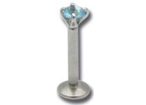 Labret Acier Interne 1,2 x 8 mm Griffé Coloré | Itc