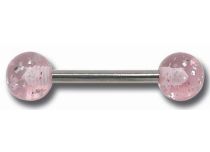 Barbell Steel Glitter Acrylic Balls 6 mm Colored | Itc