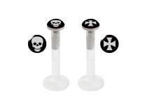 Labret BioFlex Steel Tip 3 mm patterned | Itc