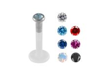 Labret BioFlex Colored Crystal Steel Tip | Itc