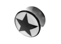 Black horn plug with star motif | Itc