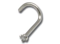 Stud Nose Steel Diamond Scratched | Itc