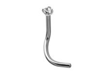 Stud Nose Steel Diamond Scratched | Itc