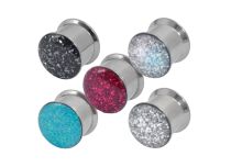 Steel Screw Plug with Colorful Facet and Resin | Itc