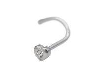 Steel Nose Stud with Heart motif | Itc