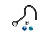 Stud Nose BioFlex 0,8 mm Cristal Coloré | Itc