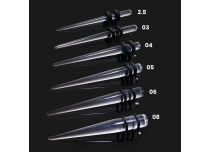 Straight transparent stem expander - several sizes available.