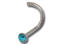 Stud Nose Titanium 0.8 mm Ball Colored Crystal | Itc