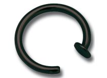 Steel Ring Black Open with Disc 3 mm | Itc