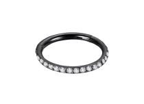 Anneau Charni&egrave;re Acier Noir 1.2 mm