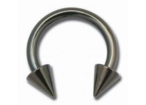 Horseshoe with Spikes 3 mm Steel Black |Itc