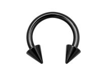 Horseshoe with Spikes 3 mm Steel Black |Itc