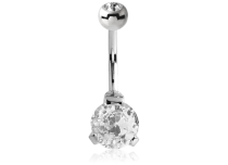 Banana Steel Set Crystal Scratched Round 8 mm | Itc