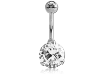 Banana Steel Set Crystal Scratched Round 10 mm | Itc