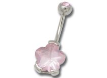 Banana Steel Crystal Engraved Flower 10 mm | Itc
