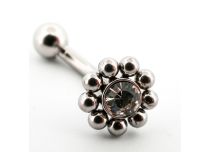 Micro Banana Steel Tribal Round Strass | Itc
