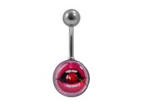 Banana Steel Balls 6 / 12 mm motif Lips and Cherry | Itc