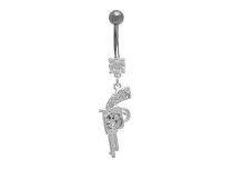 Banana Steel Fancy White Crystal Pistol pattern | Itc