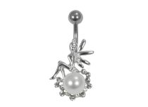 Banana Steel Fairy motif with Synthetic Pearl | Itc