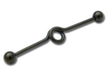 Barbell Acier Noir Spirale 10 mm Boules 5 mm | Itc