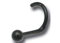 Black Steel Nose Stud Ball 2.3 mm | Itc