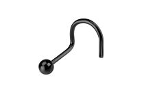 Black Steel Nose Stud Ball 2.3 mm | Itc