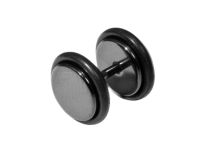 Faux Plug Steel black | Itc