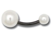 Banana Steel Black with Acrylic Balls 5 / 8 mm Colored Beads | Itc