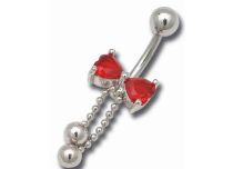 Banana Steel Rhodium Plated Knot and Pendant | Itc