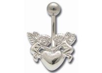 Banana Steel Rhodium Plated Angels | Itc
