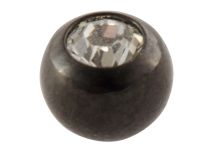 Steel Ball Black Colored Crystal Screw 1.2 mm | Itc
