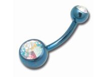 Banana Titanium Double Crystal Faceted Colored | Itc