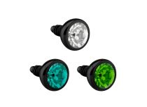 Steel Ball Black internal screw 2 mm Crystal Colored | Itc