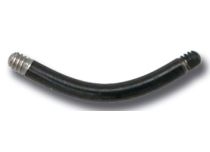 Black Steel Curved Bar without Ball | Itc