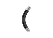 Black Steel Curved Bar without Ball | Itc