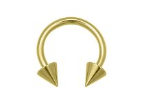Horseshoe Steel Gold Fine Spikes 3 mm | Itc