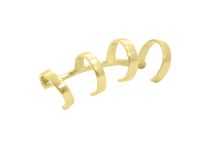 Fake Piercing Steel Gold Thin Multi Rings | Itc