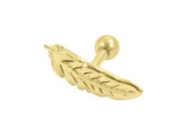 Barbell Steel Gold fine Feather pattern | Itc