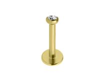 Labret Interne Acier Doré fin or Boule 2 mm | Itc