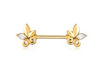 Nipple Jewel with Rhinestone Flowers | Itc