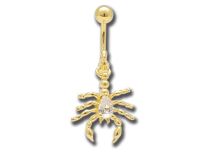 Banana Steel Gold Fine Crystal White Scorpion pattern | Itc