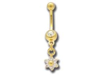Banana Steel Gilded Fine Gold Star Motif White Crystal Set | Itc