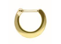 Gold-plated Steel Septum Ring with Hinge | Itc