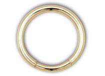 Gold-plated Steel Ring Round Clasp | Itc