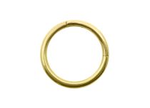 Gold-plated Steel Ring Round Clasp | Itc