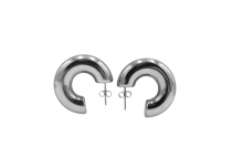 Pair of silver earrings