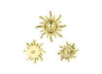 Accessoire interne Titane pvd gold motif soleil